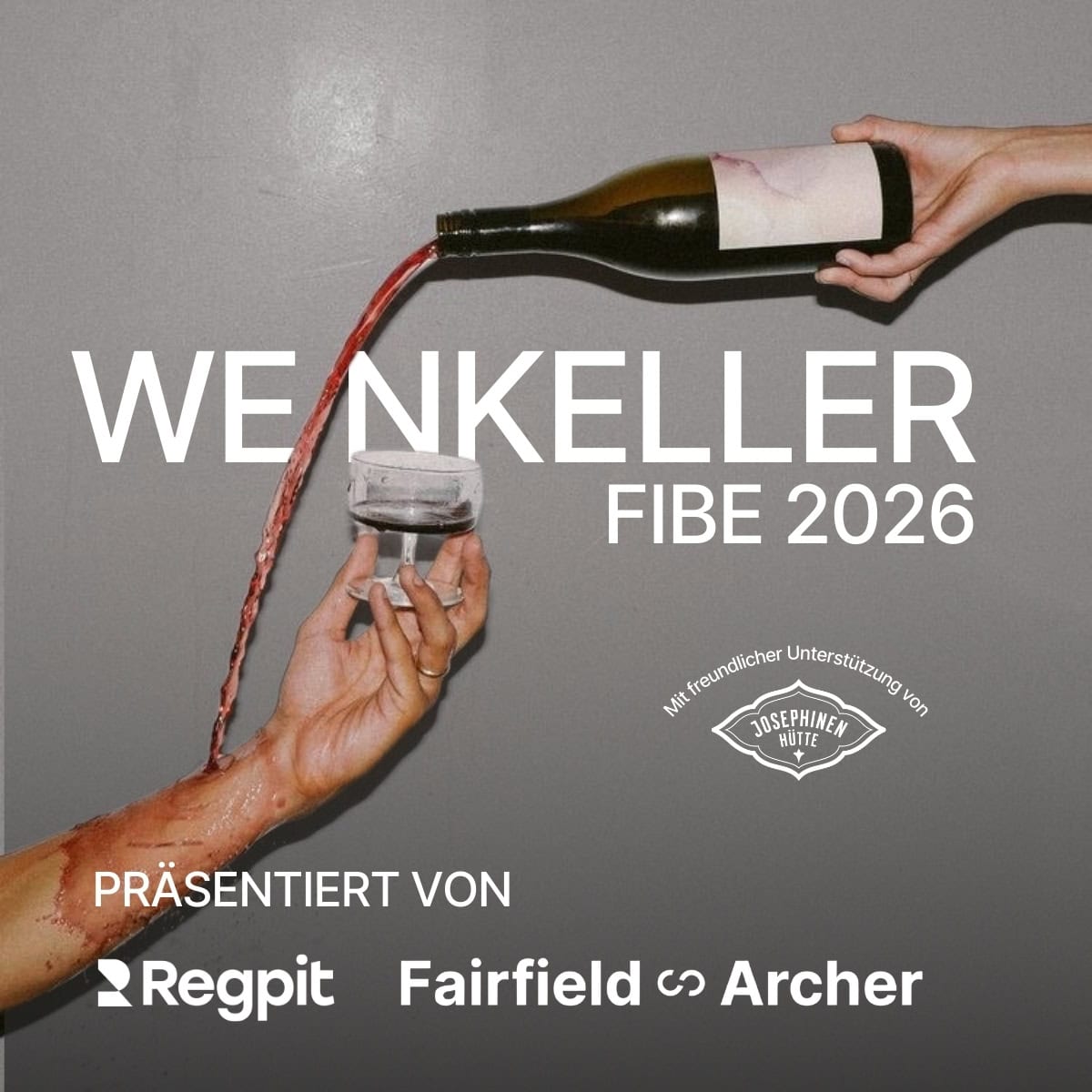 Weinkeller FIBE 2026 | Regpit x Fairfield & Archer